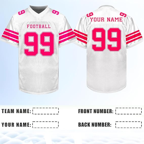 Custom Football Jerseys - Personalized Name, Number & Logo for Men Women Youth Kids