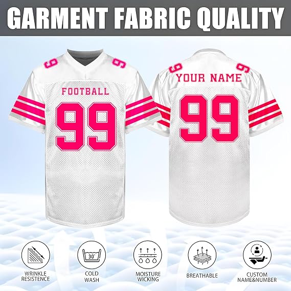 Custom Football Jerseys - Personalized Name, Number & Logo for Men Women Youth Kids