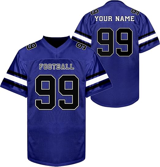 Custom Football Jersey - Personalized Name, Number & Logo