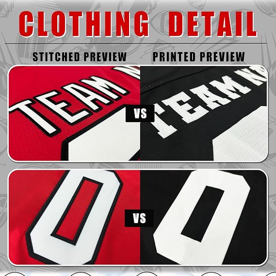 Custom Football Jerseys - Personalized Name, Number & Logo for Men Women Youth Kids