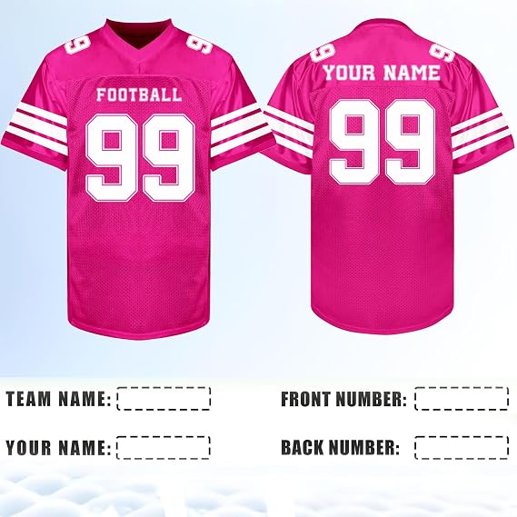 Custom Football Jerseys - Personalized Name, Number & Logo for Men Women Youth Kids