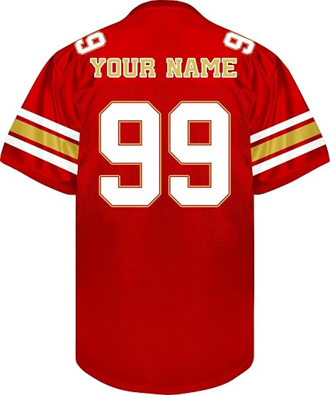 Custom Football Jersey - Personalized Name, Number & Logo