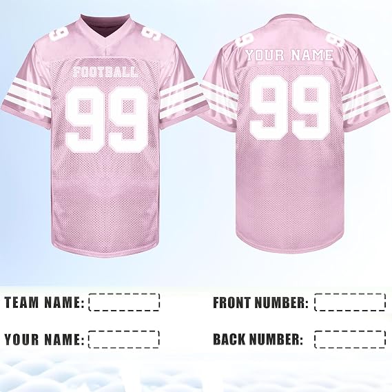 Custom Football Jersey - Personalized Name, Number & Logo