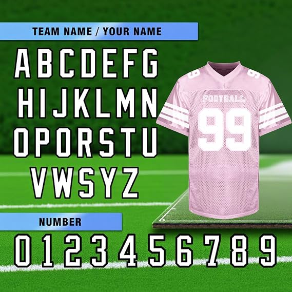 Custom Football Jersey - Personalized Name, Number & Logo