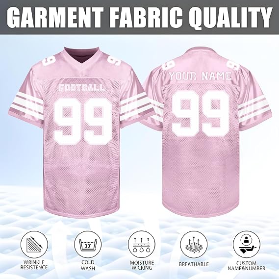Custom Football Jersey - Personalized Name, Number & Logo
