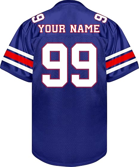 Custom Football Jersey - Personalized Name, Number & Logo