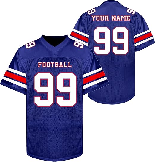 Custom Football Jersey - Personalized Name, Number & Logo
