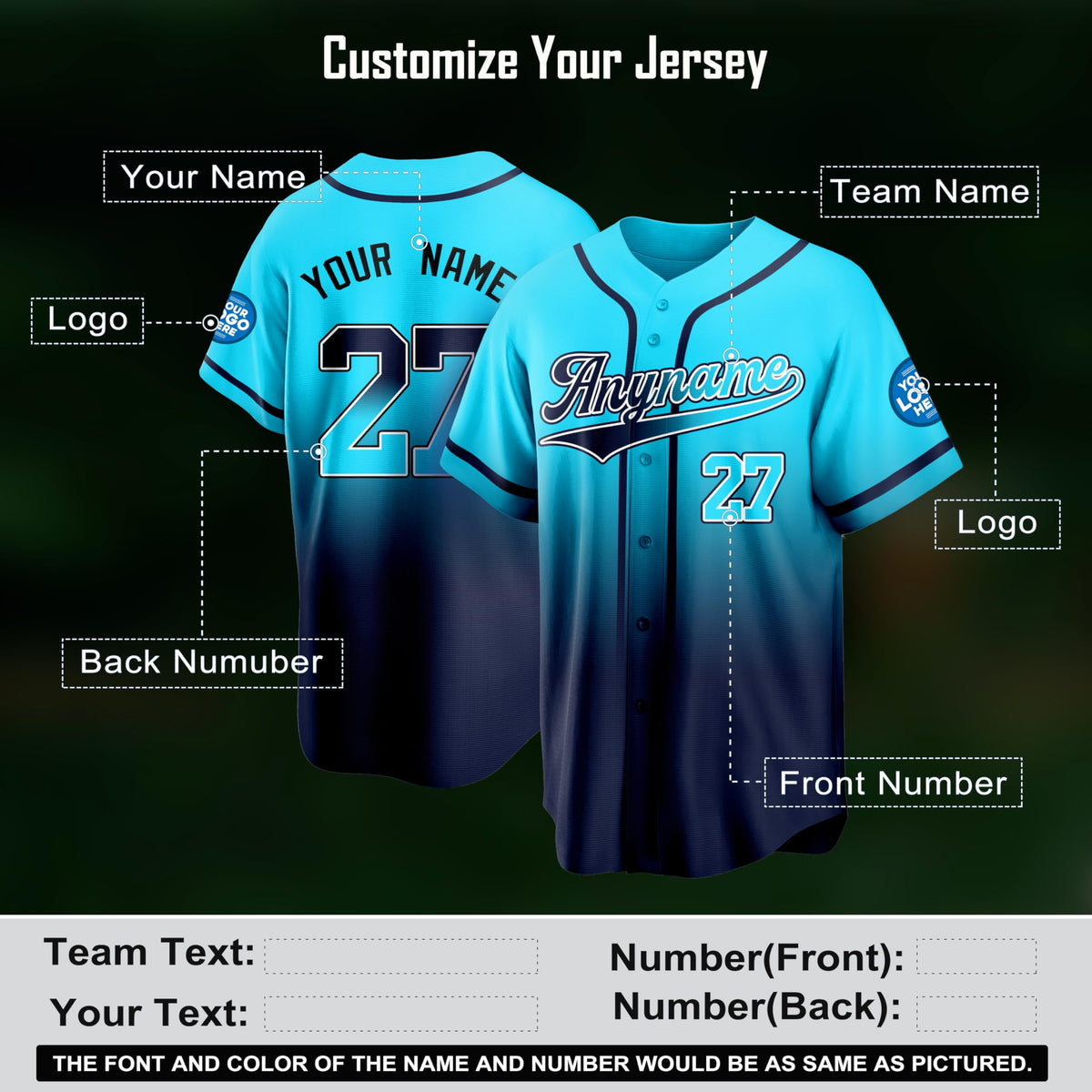 Premium Custom Baseball Jersey | Personalized Team Uniforms