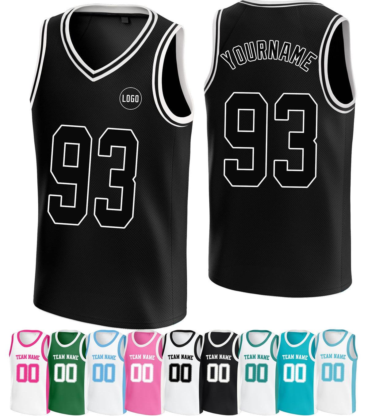Custom Stitched and Printed Basketball Jersey for Adults and Youth