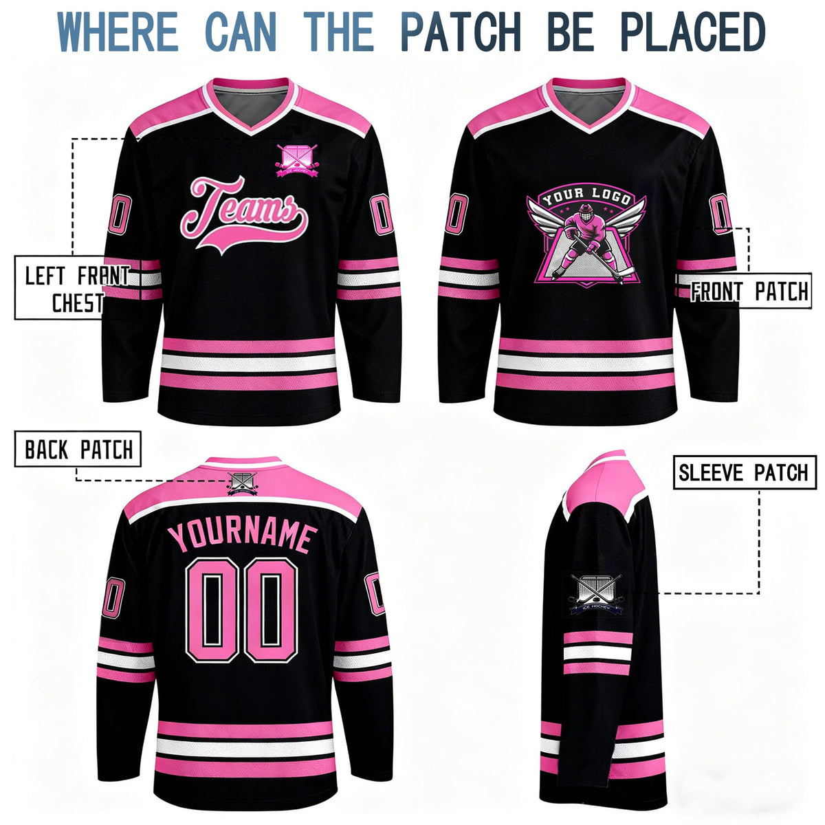 Custom Hockey Jersey | Personalized Name, Number & Logo