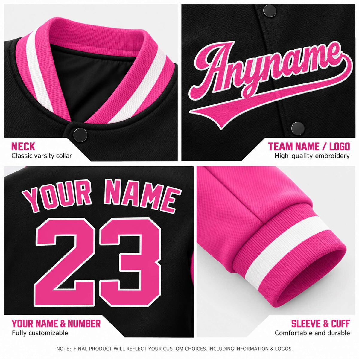 Custom Varsity Letterman Jacket | Personalized Stitched Embroidery