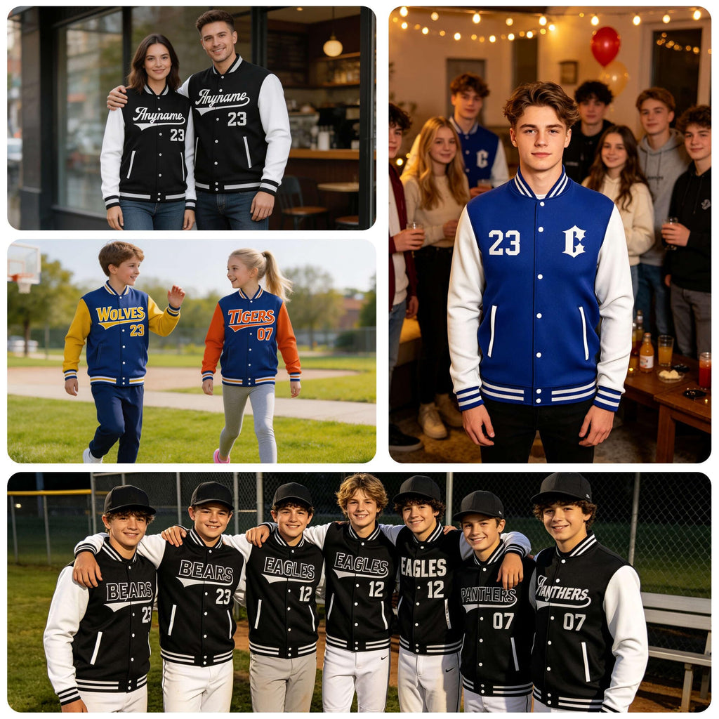 Custom Varsity Letterman Jacket | Personalized Stitched Embroidery