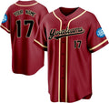 Custom Burgundy Baseball Jersey with Name and Number
