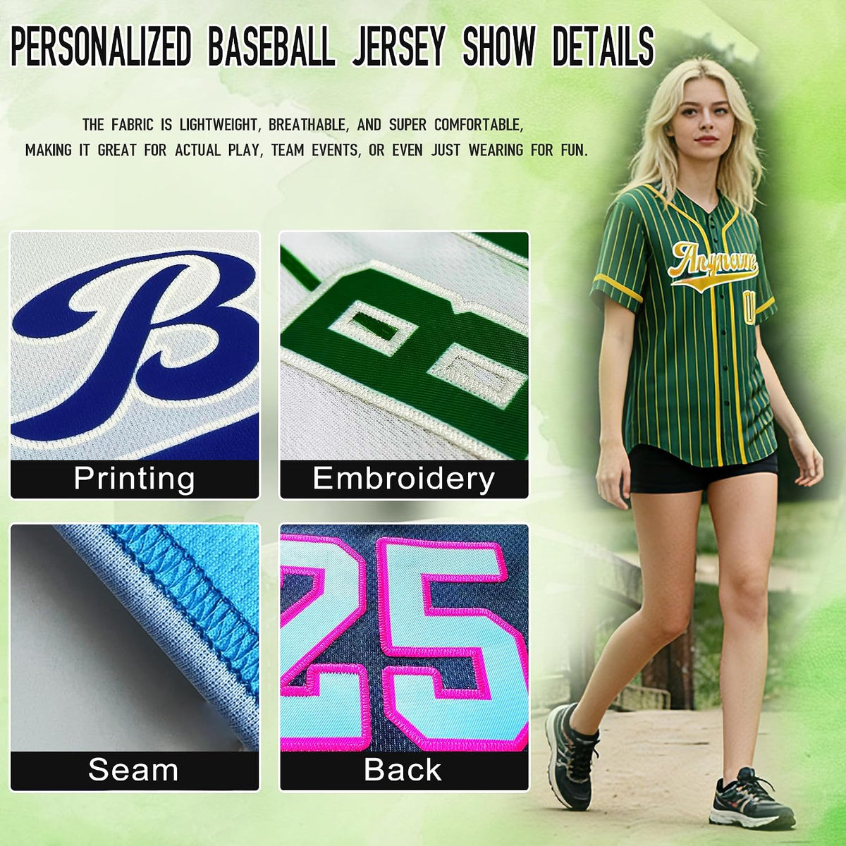 Custom Black Baseball Jersey with Blue Piping