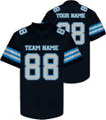Custom Black and Gray Football Jersey