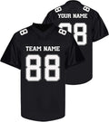 Custom Solid Black Football Jersey