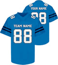 Custom Blue and White Football Jersey - Personalized Team Uniform