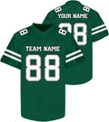 Custom Dark Green and White Football Jersey