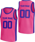 Custom Pink and Purple Basketball Jersey
