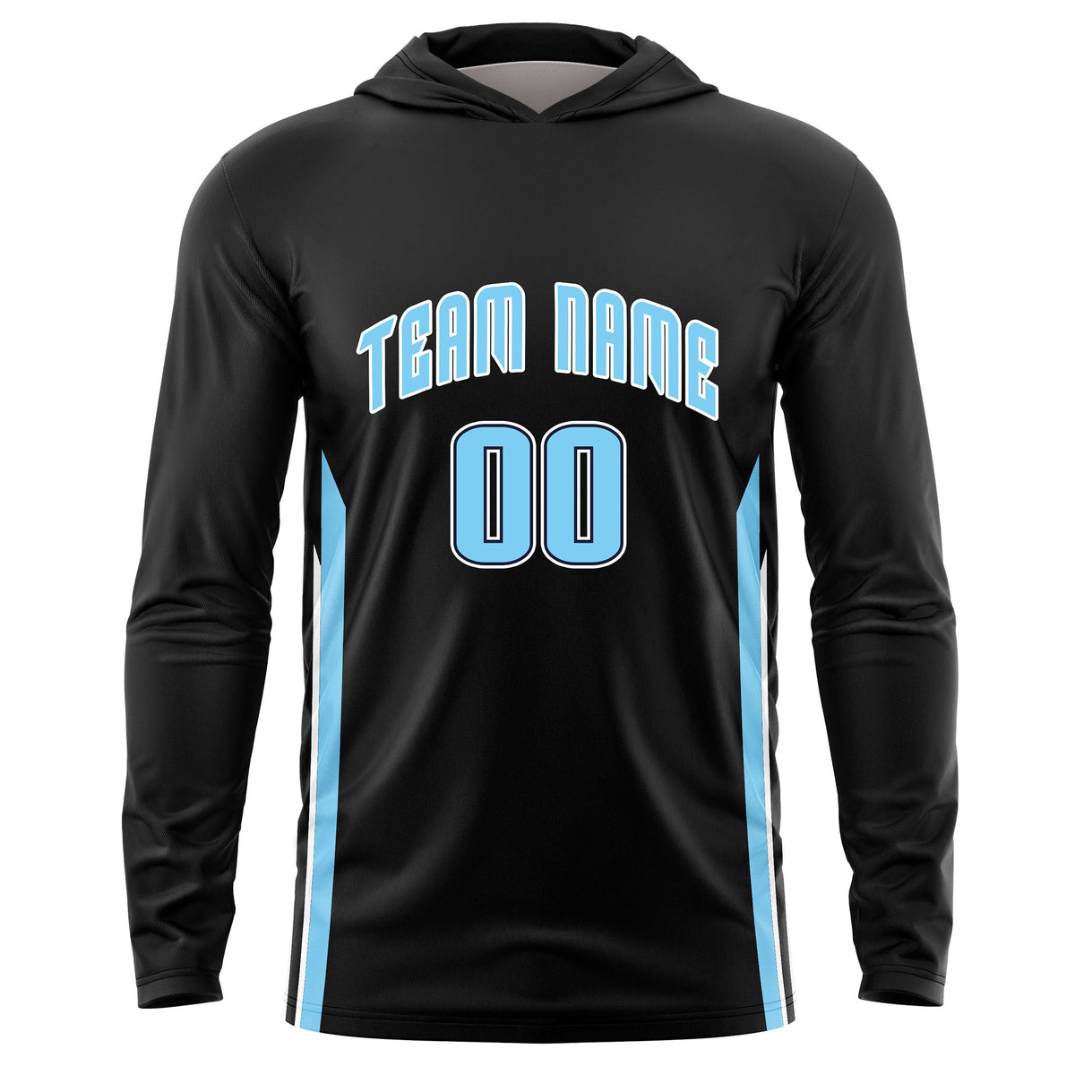 Authentic Custom Two-Button Softball Jersey | Striped Raglan Sleeves