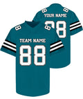 Custom Green and White Football Jersey - Personalized Team &amp; Practice Shirt