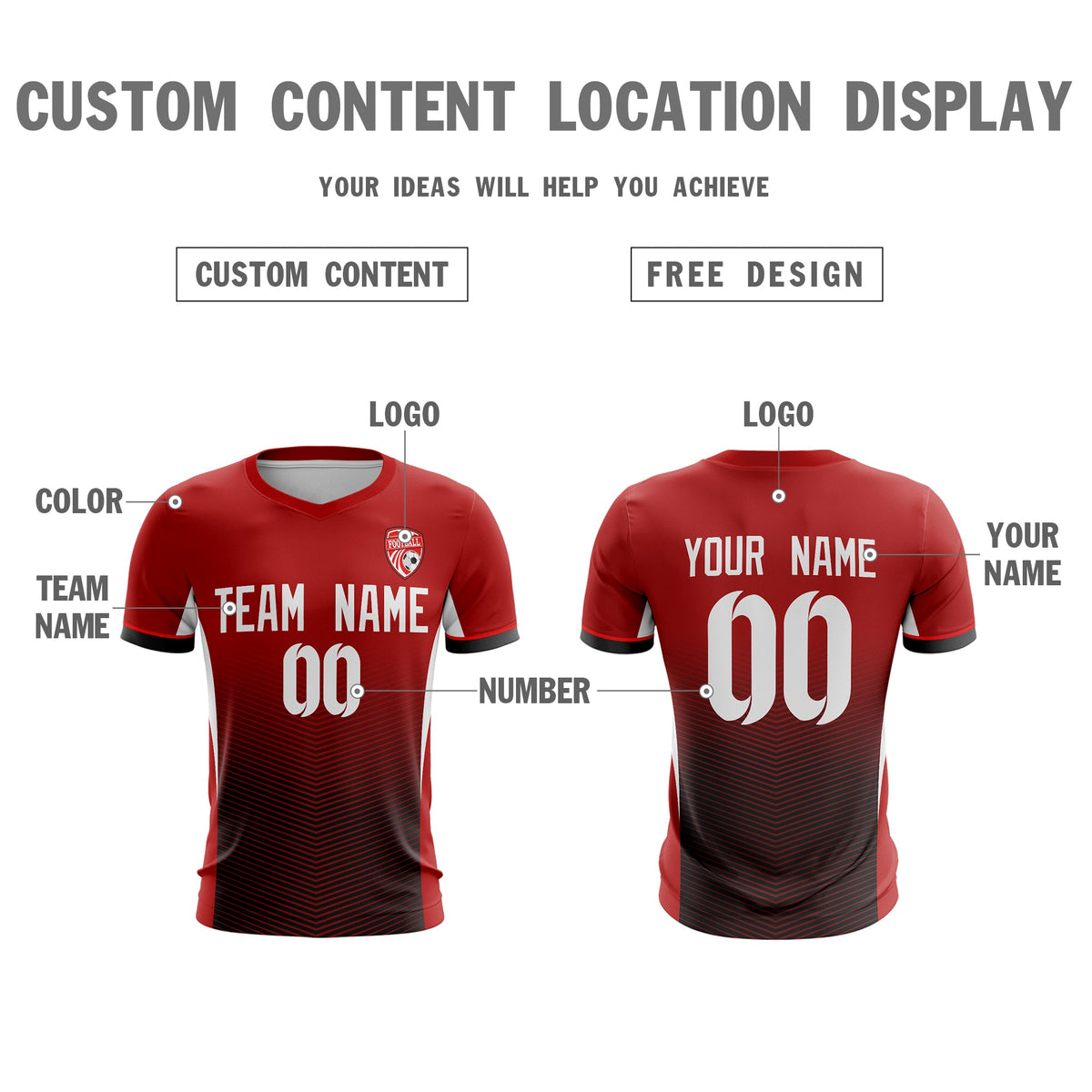 Custom Soccer Jersey | Personalized Name, Number & Logo